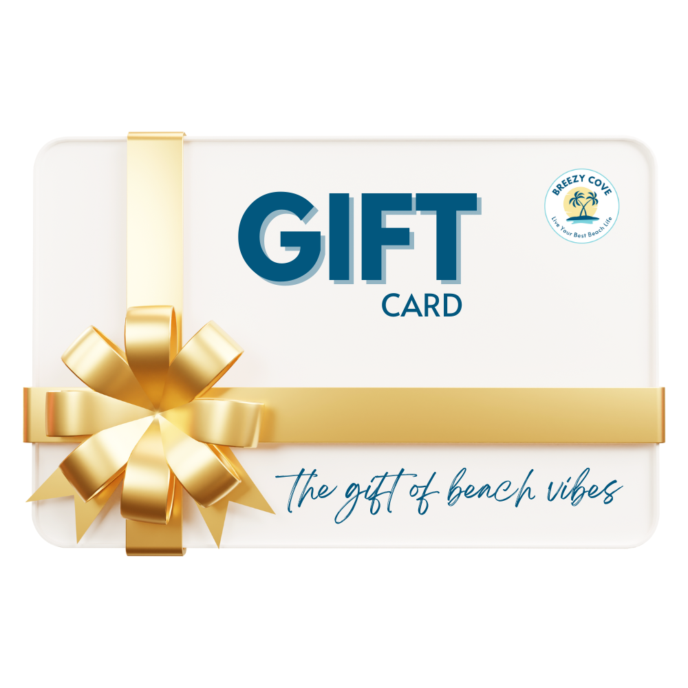 Breezy Cove beach lover gift card for shopping coastal-inspired products
