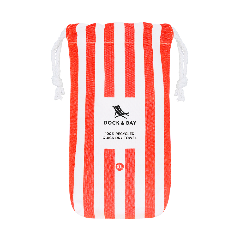 Dock & Bay Waikiki Coral Oversized Quick-Dry Beach Towel