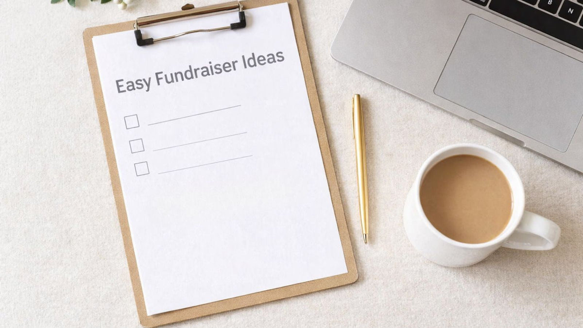 Fundraiser planning checklist for an easy online fundraiser for schools and community groups