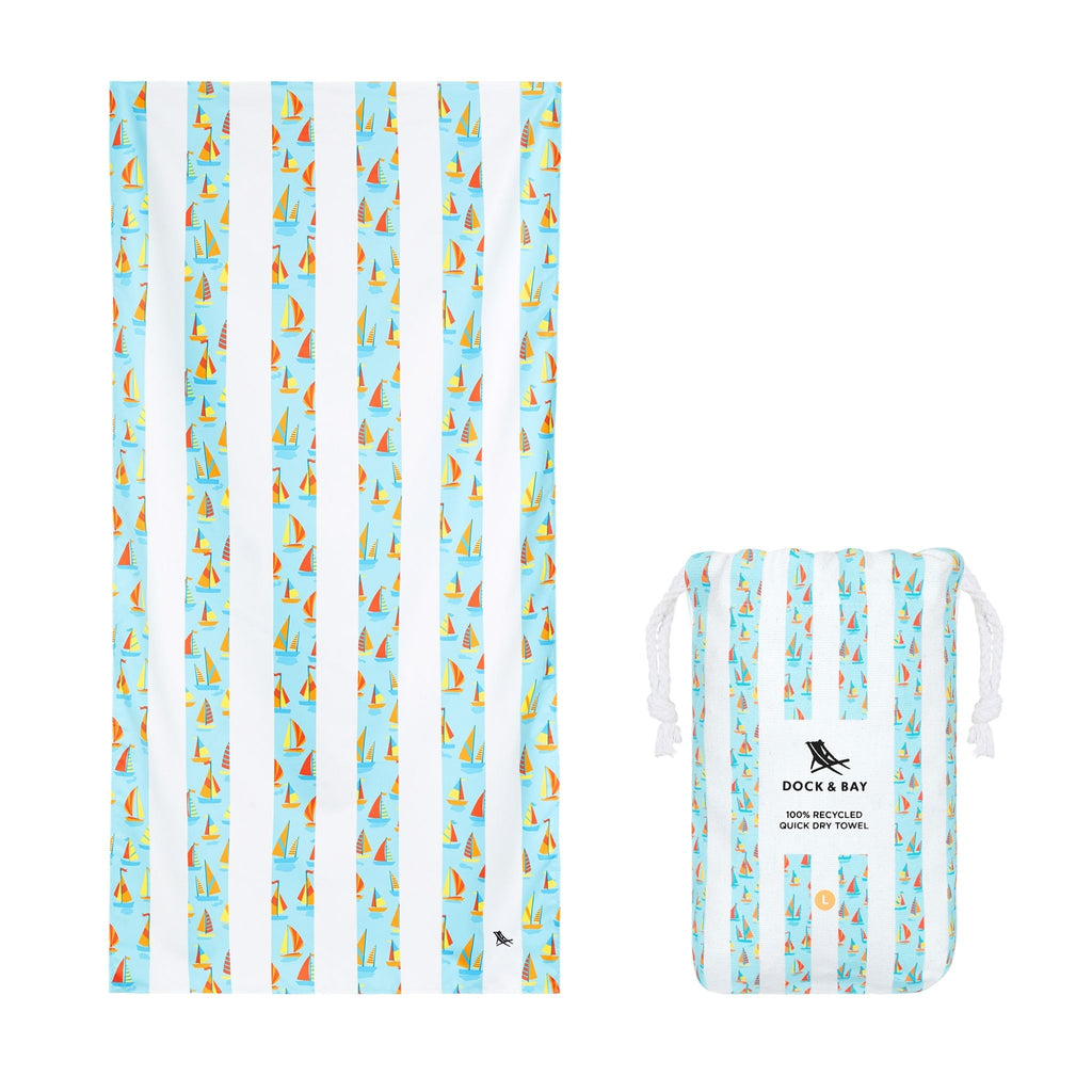 Dock & Bay Oh Buoy Kids Quick-Dry Beach Towel