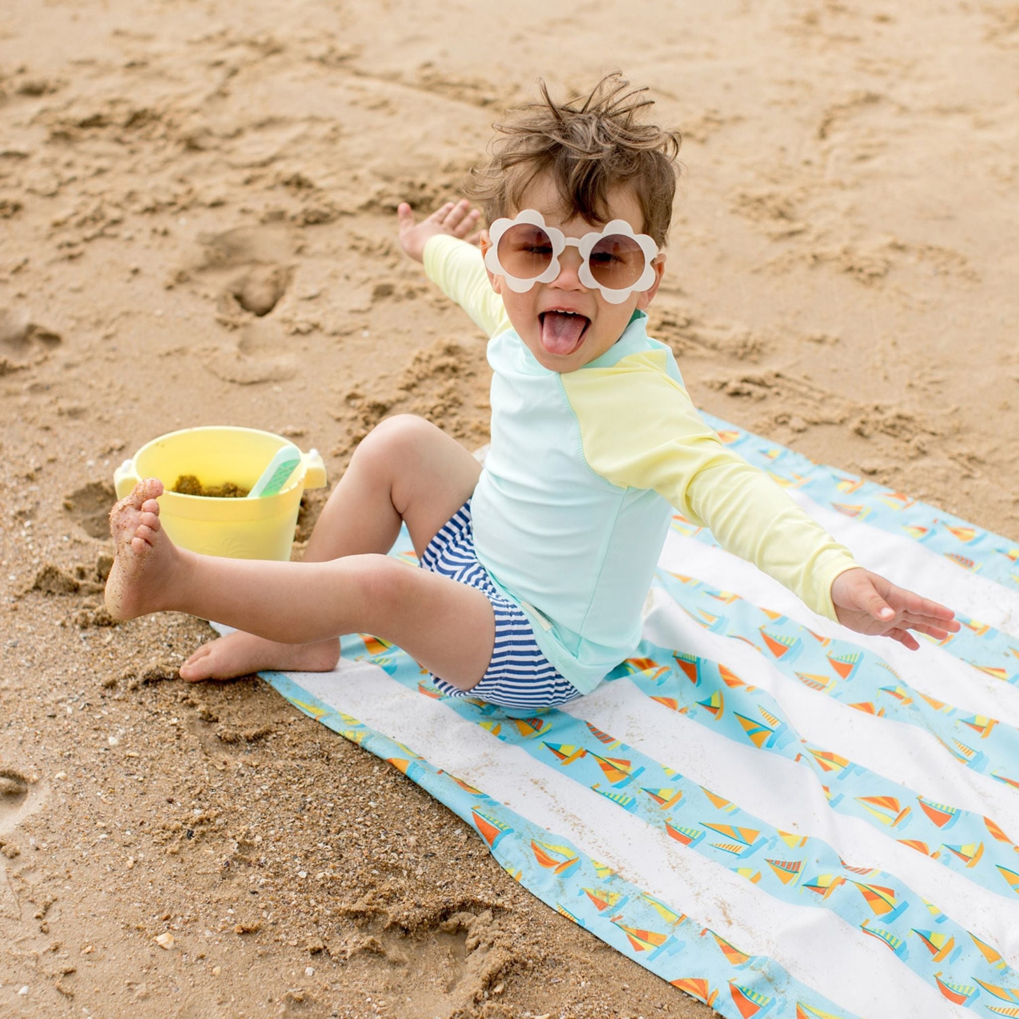 Dock & Bay Oh Buoy Kids Quick-Dry Beach Towel