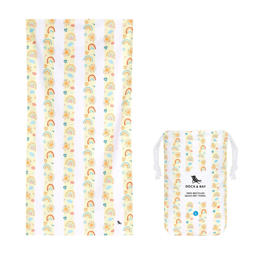 Dock & Bay Rainbow Road Kids Quick-Dry Beach Towel
